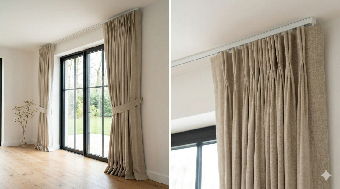 Rideaux Lin Plis Flamands